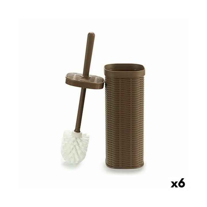Brosse de salle de wc Stefanplast Elegance Beige Plastique 11,5 x 40,5 x 11,5 cm (6 Unités)