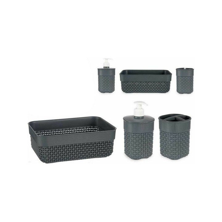 Ensemble de Bain Berilo Anthracite Plastique