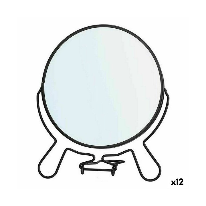 Miroir Grossissant Berilo B6444P L Noir Fer 15,5 x 18 x 1,5 cm (12 Unités)