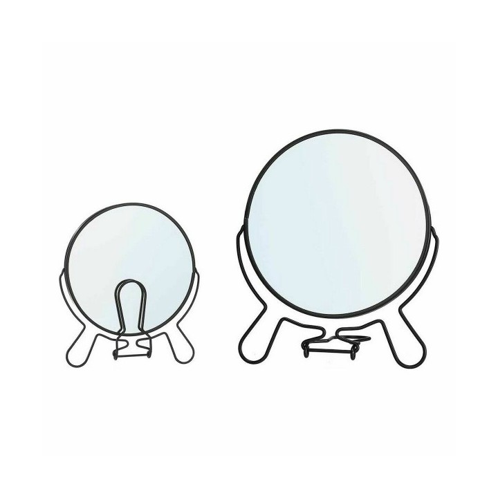 Miroir Grossissant Berilo B6444P L Noir Fer 15,5 x 18 x 1,5 cm (12 Unités)