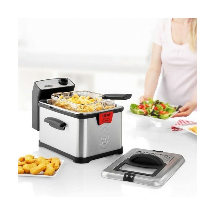 Friteuse Princess 01.183001.01.050 3 L Noir Argenté