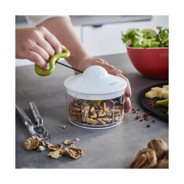 Mini Hachoir Manuel avec Cordon Tefal Blanc Acier inoxydable Plastique 30 W 500 ml