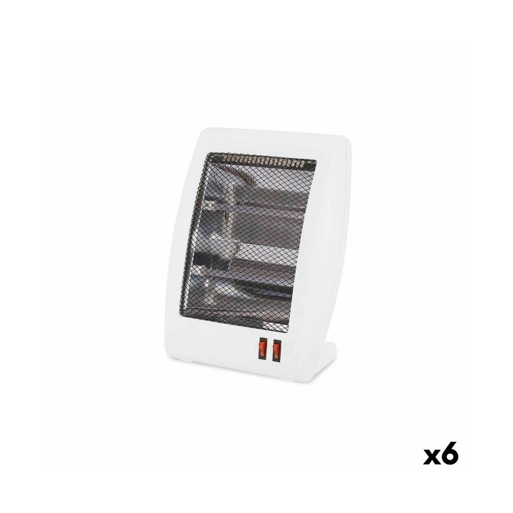 Chauffage d'Appoint Quartz Argon Blanc 400 800 W (6 Unités)