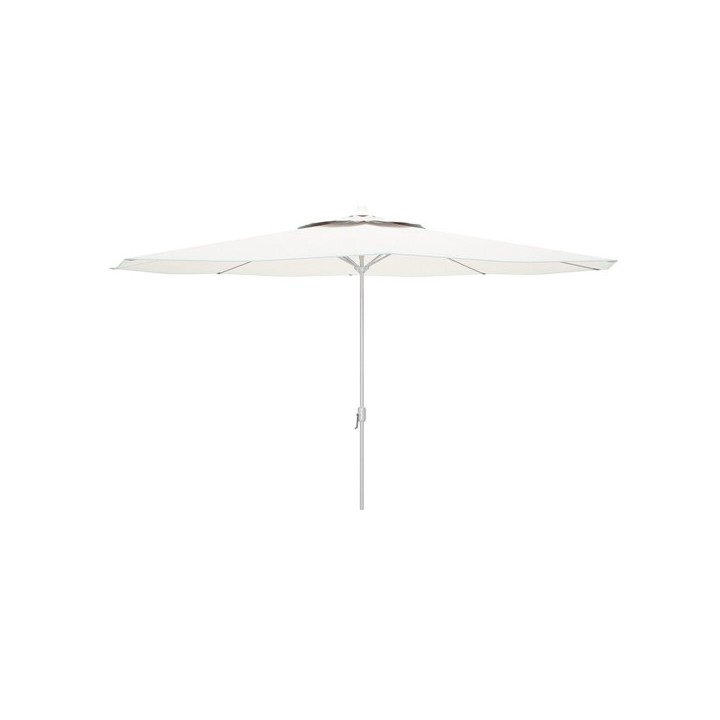 "Marbueno Parasol Acier 8 Baleines D270 cm Polyester Blanc Jardin, Piscine et Terrasse 10187"
