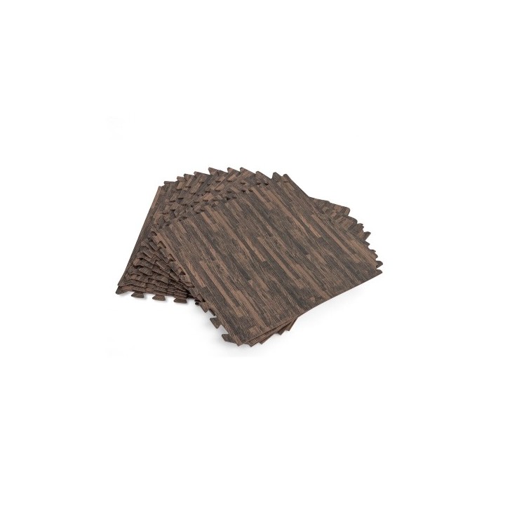 Bestway Sol de Piscine en Mousse Style Bois Rétractable 12 Pièces 50x50 cm Jardin 58712