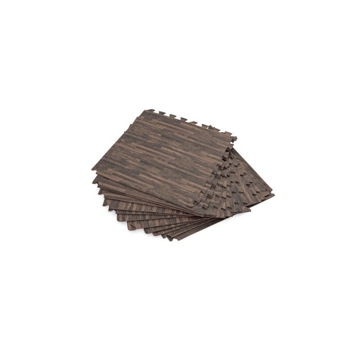 Bestway Sol de Piscine en Mousse Style Bois Rétractable 12 Pièces 50x50 cm Jardin 58712