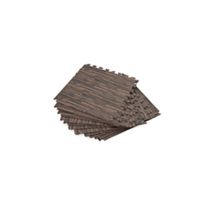 Bestway Sol de Piscine en Mousse Style Bois Rétractable 12 Pièces 50x50 cm Jardin 58712