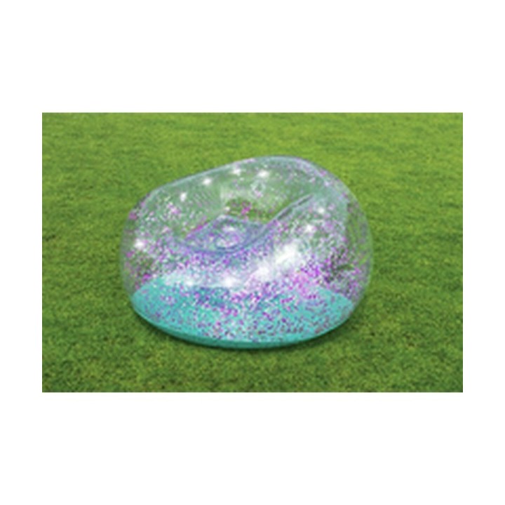 Bestway Fauteuil Gonflable Géant Paillettes 114x112x66 cm +6 Ans Intérieur et Jardin 75115