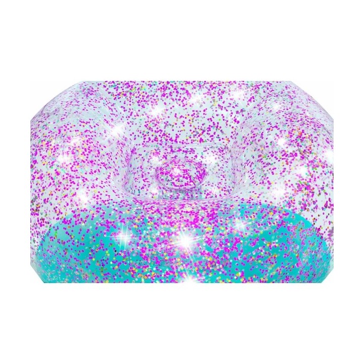 Bestway Fauteuil Gonflable Géant Paillettes 114x112x66 cm +6 Ans Intérieur et Jardin 75115