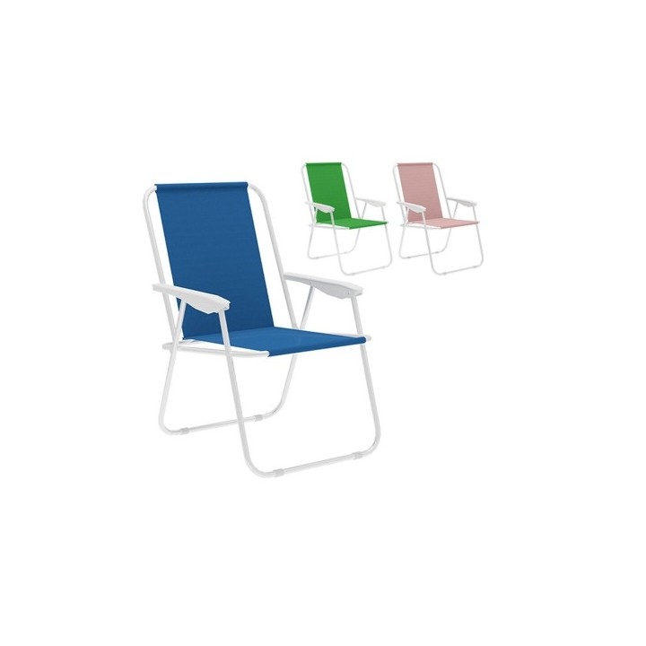 Marbueno Chaise Pliante Acier Assortie Plage et Piscine 59X51X75 cm 10169