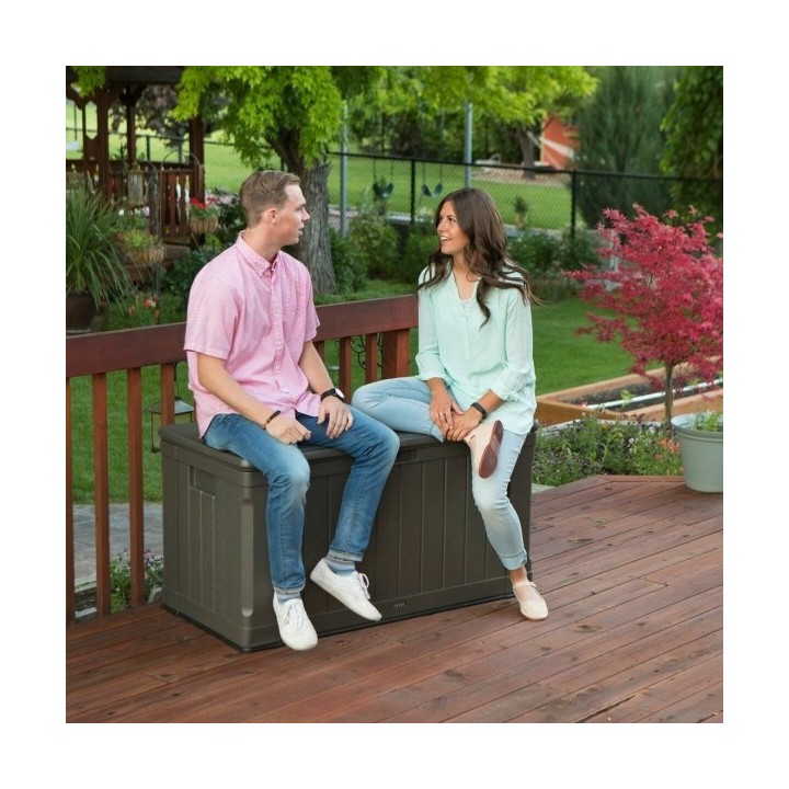 Coffre de jardin Lifetime Marron 440 L Plastique 127 x 64 x 67 cm