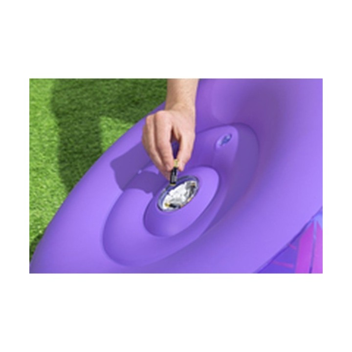 Bestway Fauteuil Gonflable avec Lumières Led Spatiales 72x72x64 cm +3 Ans Intérieur et Jardin 75122