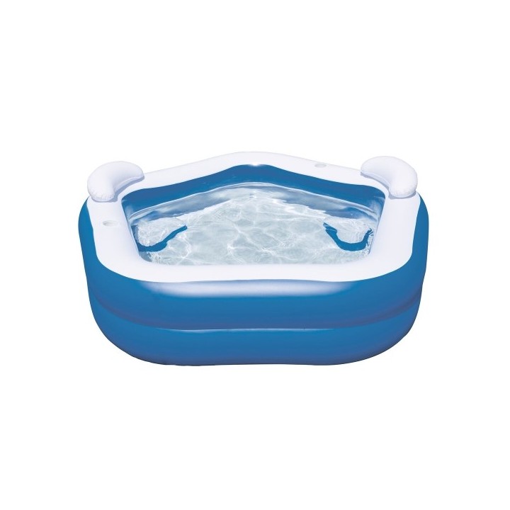 Bestway Piscine Gonflable 2 Chambres Family 213x206x69 cm +6 Ans Jardin 54153