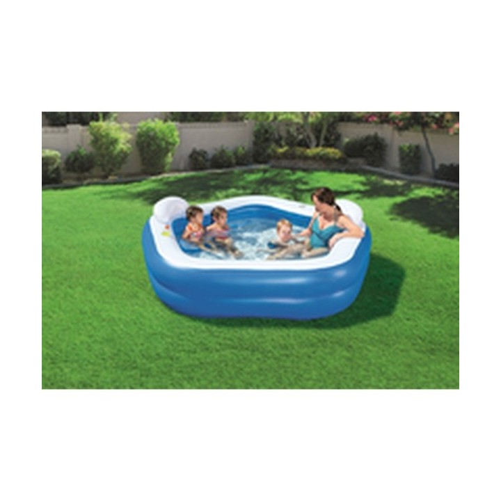 Bestway Piscine Gonflable 2 Chambres Family 213x206x69 cm +6 Ans Jardin 54153