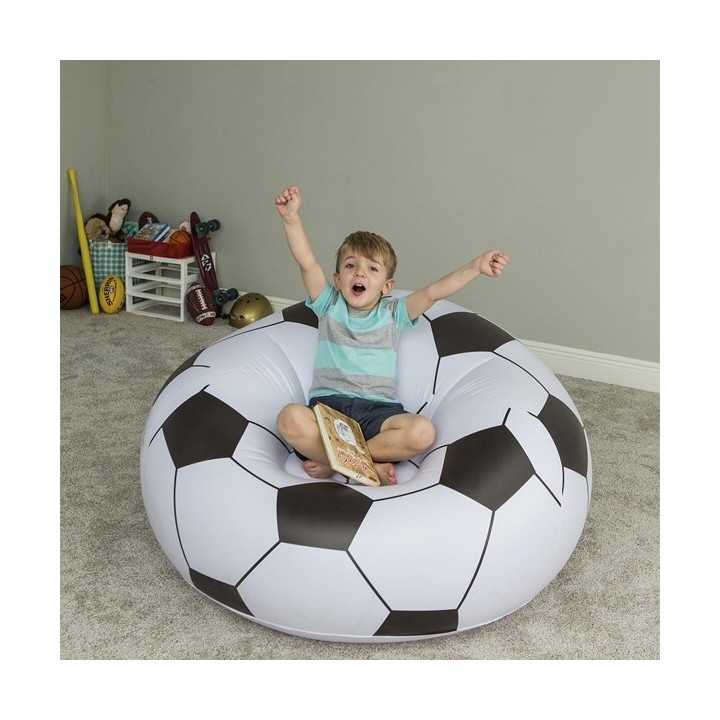 Bestway Fauteuil Géant Football 114x112x66 cm +6 Ans Intérieur et Jardin 75010