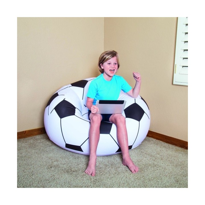 Bestway Fauteuil Géant Football 114x112x66 cm +6 Ans Intérieur et Jardin 75010