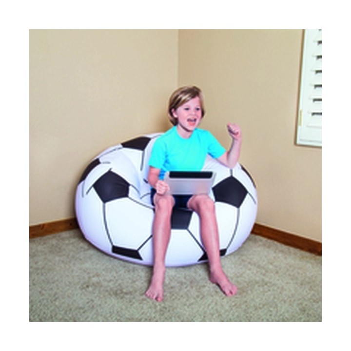 Bestway Fauteuil Géant Football 114x112x66 cm +6 Ans Intérieur et Jardin 75010