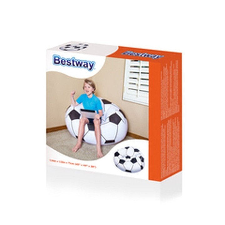 Bestway Fauteuil Géant Football 114x112x66 cm +6 Ans Intérieur et Jardin 75010