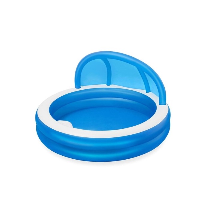 Bestway Piscine Gonflable 2 Chambres Parasol 241x241x140 cm +6 Ans Jardin 54337