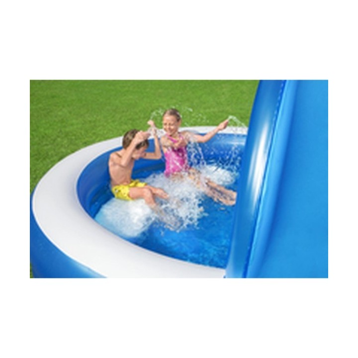 Bestway Piscine Gonflable 2 Chambres Parasol 241x241x140 cm +6 Ans Jardin 54337