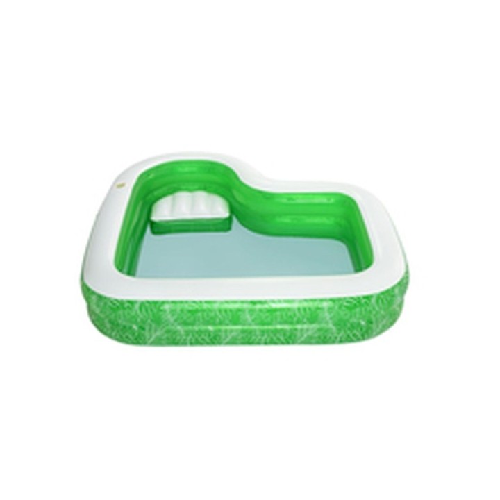 Bestway Piscine Gonflable 2 Chambres Tropicale 231x231x51 cm +6 ans Jardin 54336