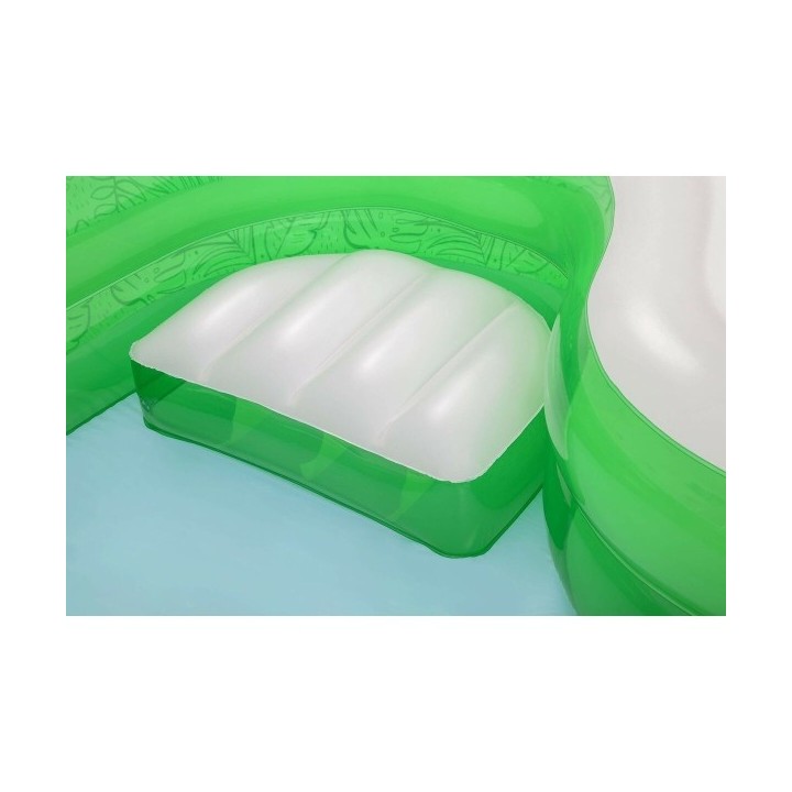 Bestway Piscine Gonflable 2 Chambres Tropicale 231x231x51 cm +6 ans Jardin 54336