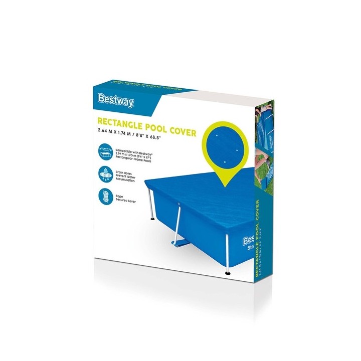 Bestway Couverture Piscine 264x174 cm Jardin 58105