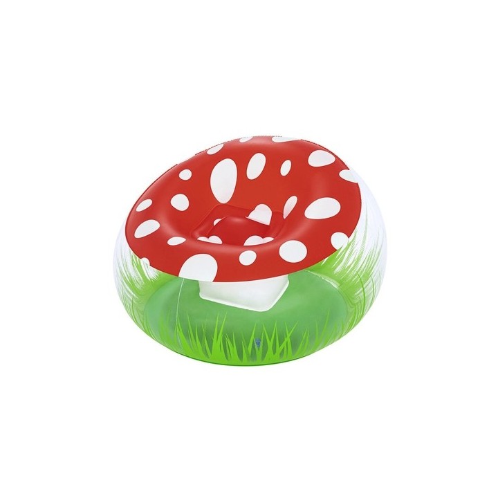 Bestway Fauteuil Gonflable Géant Champignon 112x112x66 cm +6 Ans Intérieur et Jardin 75123