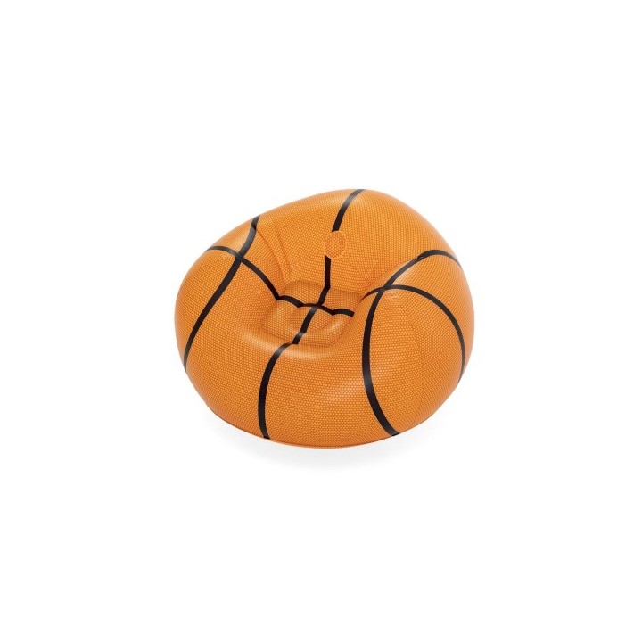 Bestway Fauteuil Gonflable Géant Basketball 114x112x66 cm +6 Ans Intérieur et Jardin 75103