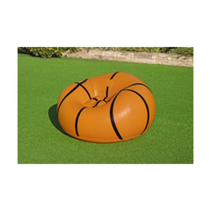 Bestway Fauteuil Gonflable Géant Basketball 114x112x66 cm +6 Ans Intérieur et Jardin 75103