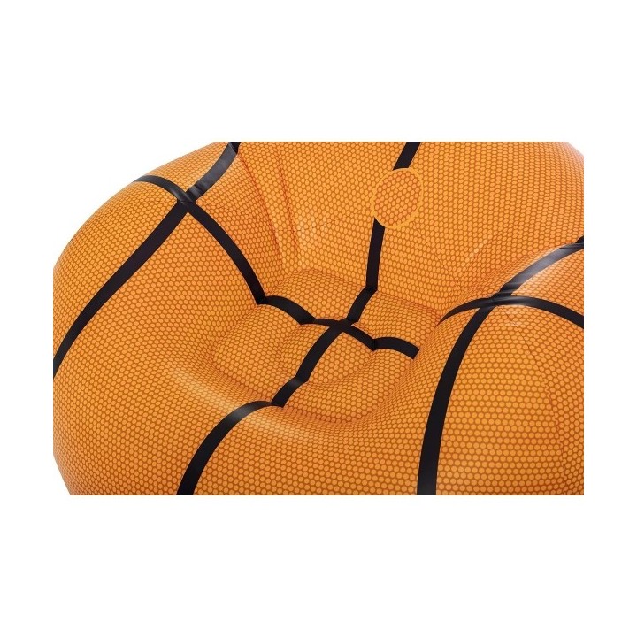 Bestway Fauteuil Gonflable Géant Basketball 114x112x66 cm +6 Ans Intérieur et Jardin 75103