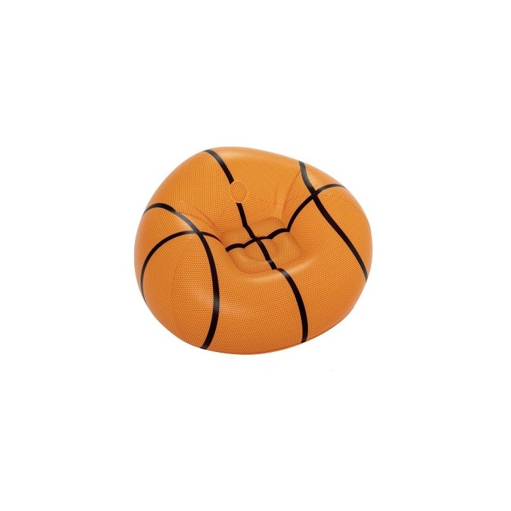 Bestway Fauteuil Gonflable Géant Basketball 114x112x66 cm +6 Ans Intérieur et Jardin 75103