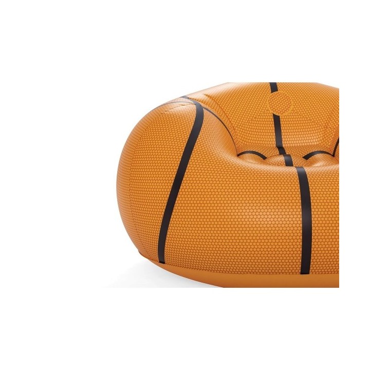 Bestway Fauteuil Gonflable Géant Basketball 114x112x66 cm +6 Ans Intérieur et Jardin 75103