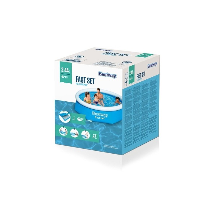 Bestway Piscine Gonflable Adulte Anneau 244x61 cm Jardin 57448