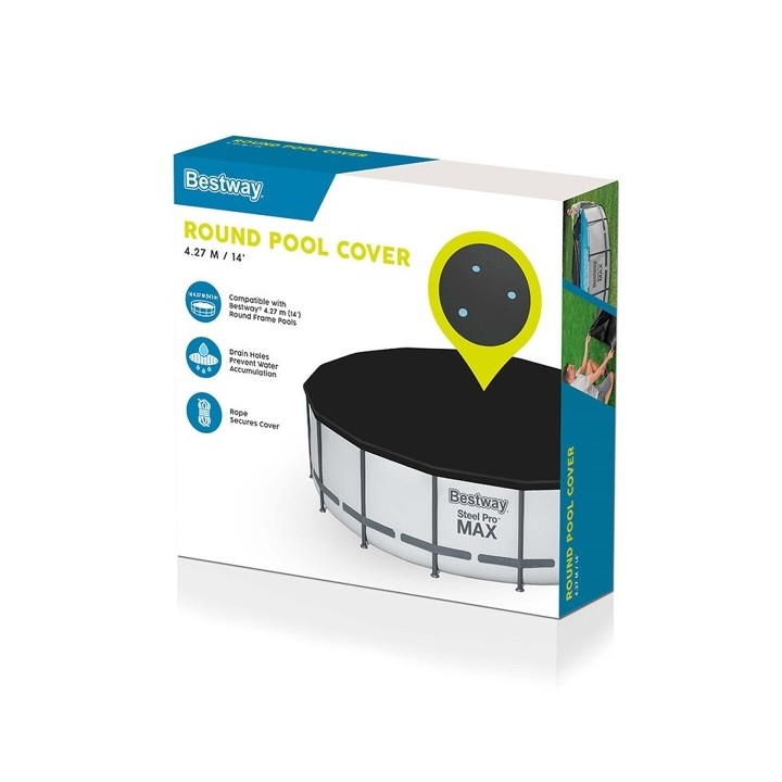 Bestway PVC Piscine Couverture D427 cm Jardin 58248