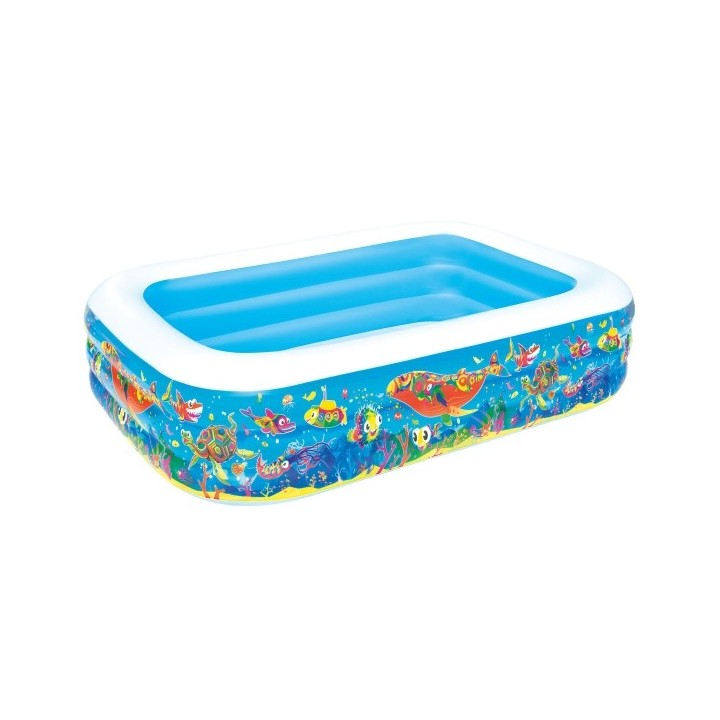 Bestway Piscine Gonflable 3 Chambres Floral 229x152x56 cm +6 Ans Jardin 54120