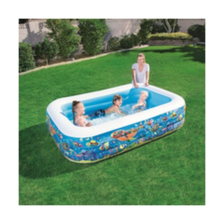Bestway Piscine Gonflable 3 Chambres Floral 229x152x56 cm +6 Ans Jardin 54120
