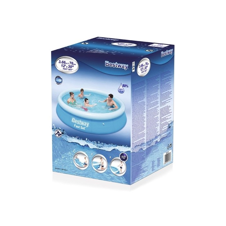 Bestway Piscine Gonflable Adulte 366x76 cm Jardin 57273