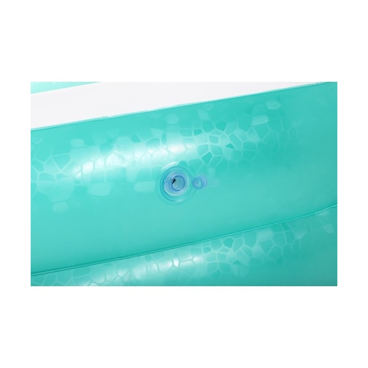 Bestway Piscine Gonflable 2 Chambres Rectangulaire 201x150x51 cm +6 Ans Jardin 54005