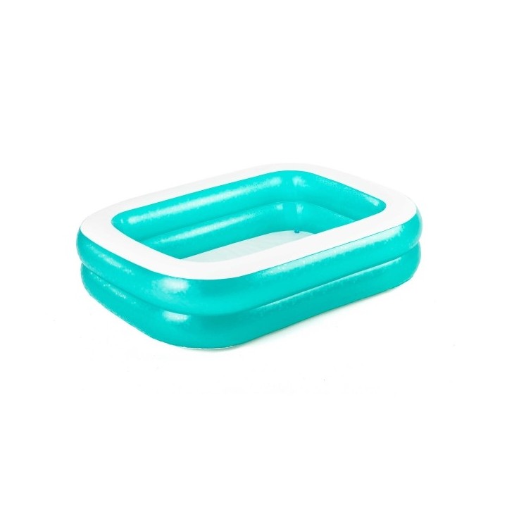 Bestway Piscine Gonflable 2 Chambres Rectangulaire 201x150x51 cm +6 Ans Jardin 54005