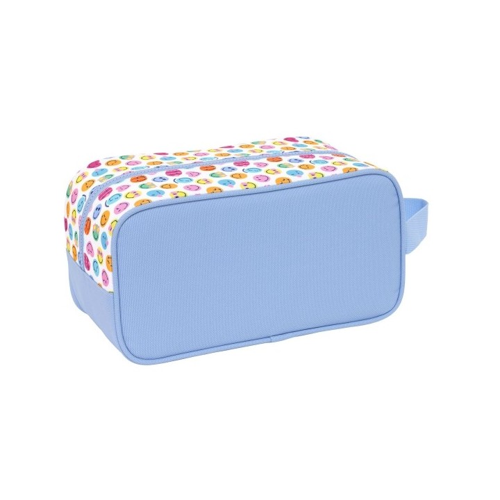 Range Chaussures de Voyage Smiley Joyful Multicouleur Bleu clair 29 x 15 x 14 cm