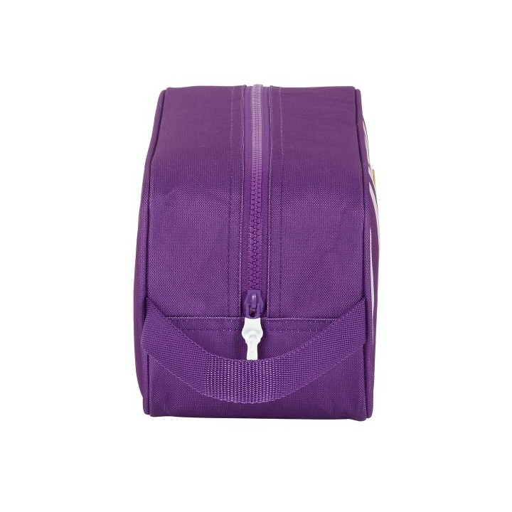 Range Chaussures de Voyage Real Valladolid C.F. Blanc Violet 34 x 15 x 14 cm