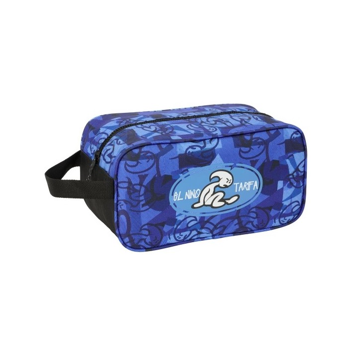 Range Chaussures de Voyage El Niño Roller Bleu Noir 29 x 15 x 14 cm