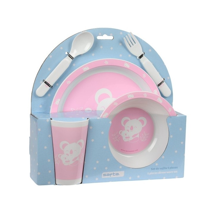 Set de vaisselle pour enfants Safta Koala Polyester 26 x 26 x 9 cm