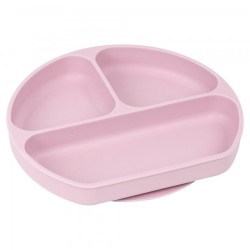 Assiette en silicone avec ventouse Safta M923 Silicone Ventouse Rose (20,5 x 2,5 x 18 cm)