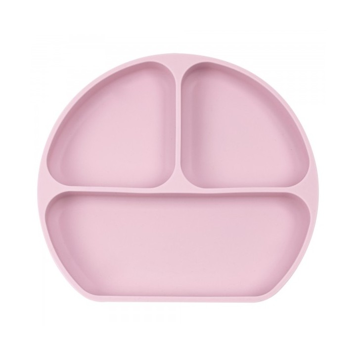 Assiette en silicone avec ventouse Safta M923 Silicone Ventouse Rose (20,5 x 2,5 x 18 cm)