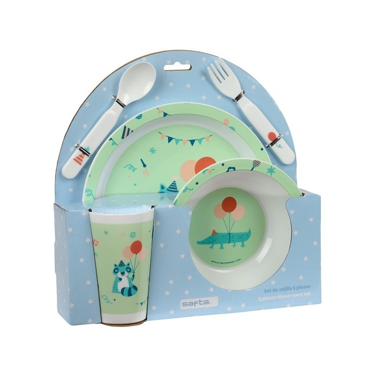 Set de vaisselle pour enfants Safta Fiesta Polyester 26 x 26 x 9 cm