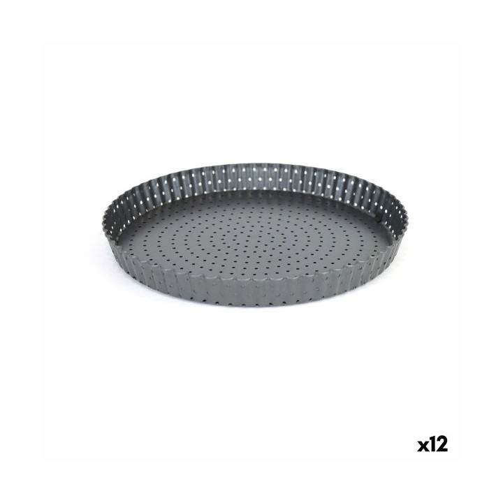 Moule à gâteaux Quttin 28 x 3 cm Perforé Démontable (12 Unités)