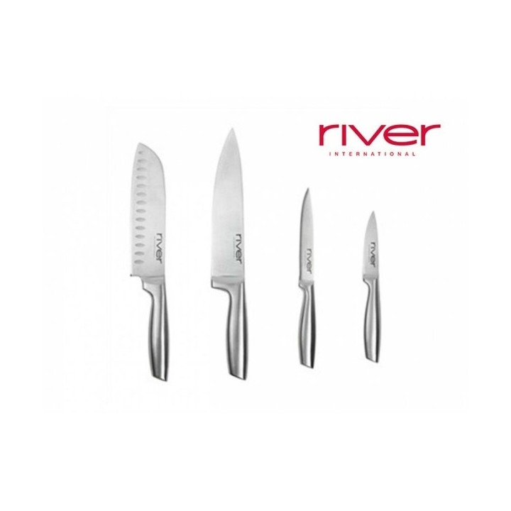 Ensemble de Couteaux River Acier inoxydable 4 pcs