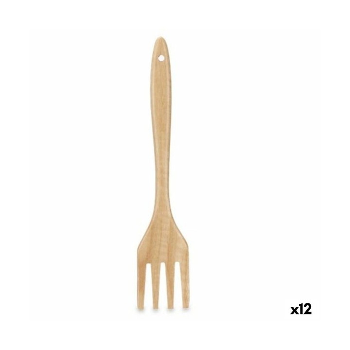 Palette de cuisine Kinvara KT143045 1 Bois 7 x 35 x 2 cm Fourchette (12 Unités)